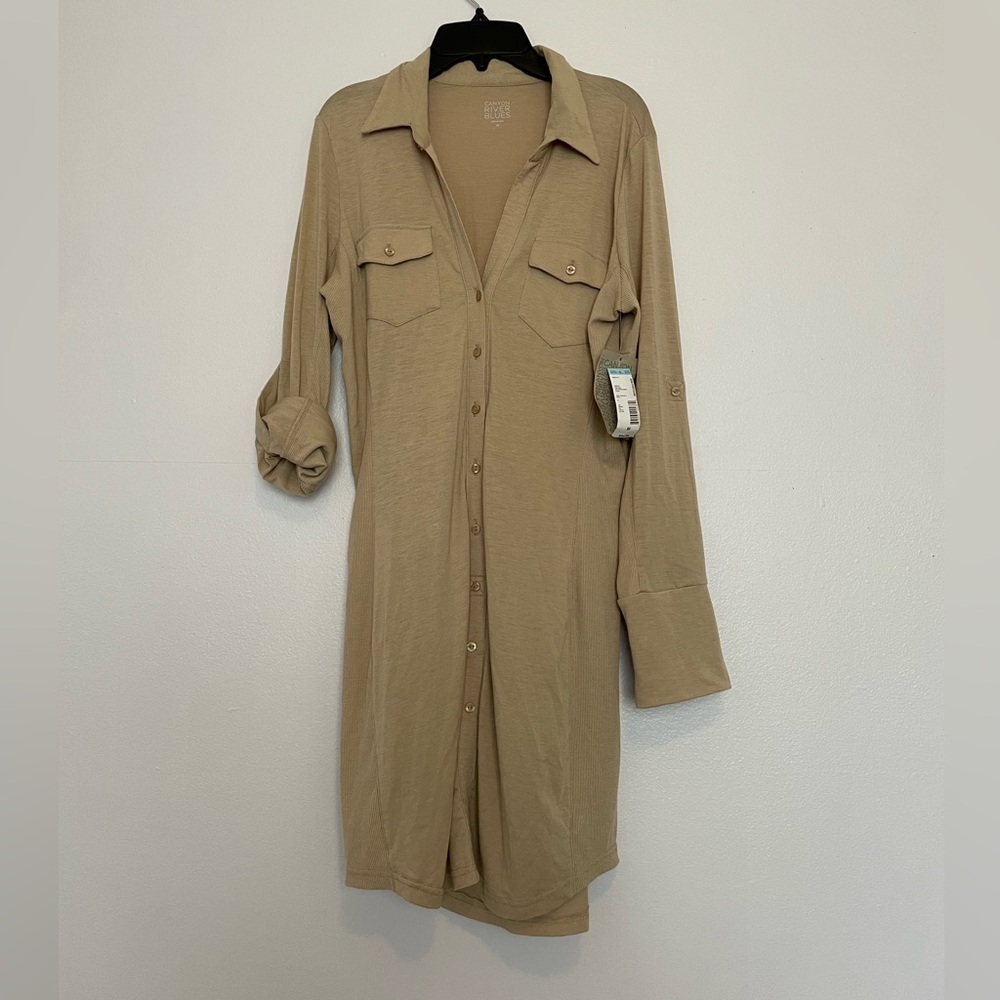 Tan tee shirt material dress